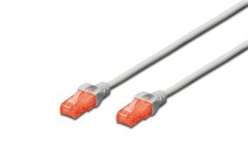 Digitus Ecoline Patch Cable, UTP, CAT 6e, AWG 26/7, šedý 2m, 1ks