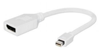 GEMBIRD Kabel red. Displayport na miniDisplayport, F/M, bílá