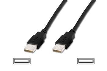 Digitus USB 2.0 kabel, typ A, M / M, 3,0 m, USB 2.0 ve shodě, UL, černý