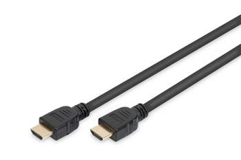 Digitus připojovací kabel HDMI 2.1 Ultra High Speed, typ A M / M, 5,0 m, s Ethernetem, UHD 8K 60p, zlacené konektory