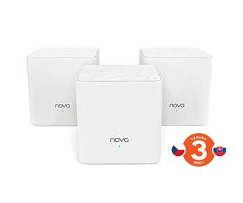 Tenda MW3 (3-pack) - Wireless AC MESH systém 802.11ac/a/b/g/n, 2x LAN/WAN