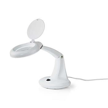 Nedis MAGL1WT - Stolní Lampa s Lupou | 6,5 W | 6500 K | Bílá barva