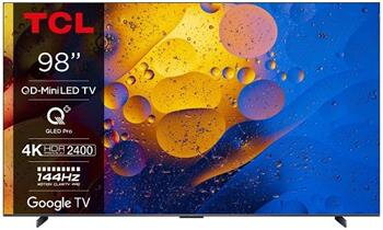 TCL 98C765 SMART TV 98" QLED/4K UHD/Mini LED/144Hz/4xHDMI/2xUSB/LAN/GoogleTV