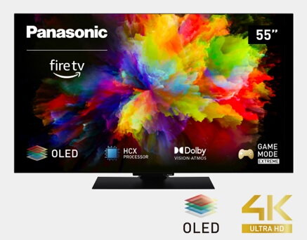 Panasonic OLED TV-55Z80AEZ Smart Fire TV, 139cm, 4K OLED, HDR10+, DVB-T/T2/DVB-S2/DVB-C