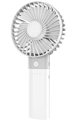 PLATINET RECHARGEABLE DESK FAN WITH POWER BANK 4000MAH WHITE/GREY