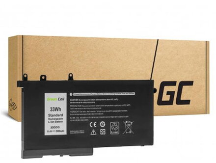 Battery Green Cell 3DDDG 93FTF for Dell Latitude 5280 5290 5480 5490 5495 5580 5590