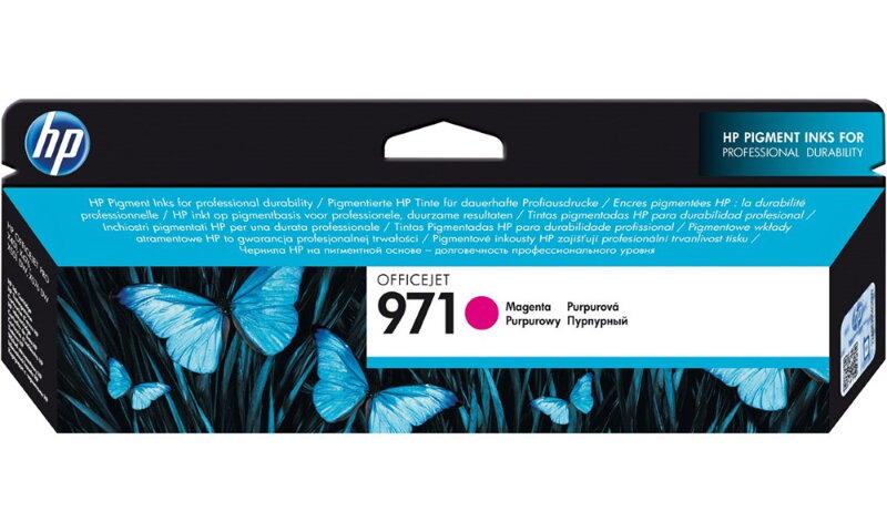 HP (971) purpurová inkoustová kazeta, CN623AE originál HP (971) purpurová inkoustová kazeta, CN623AE originál