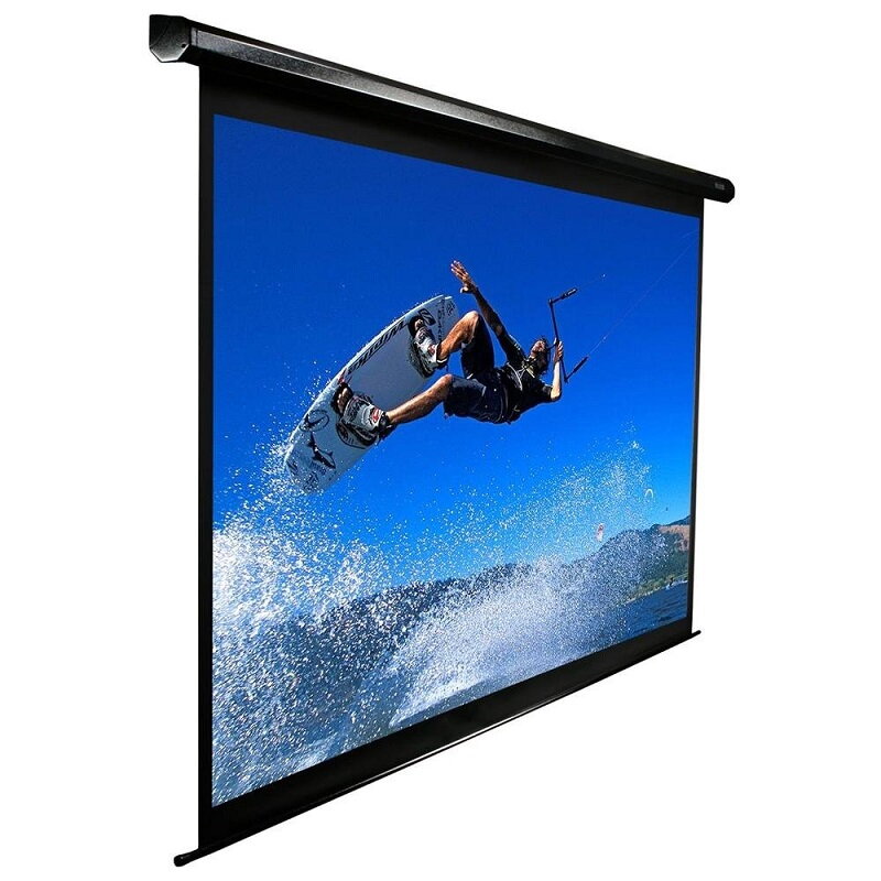 POŠKOZENÝ OBAL - ELITE SCREENS plátno elektrické motorové 150" (381 cm)/ 16:9/ 186,9 x 332 cm/ Gain 1,1/ case černý/ 24" drop