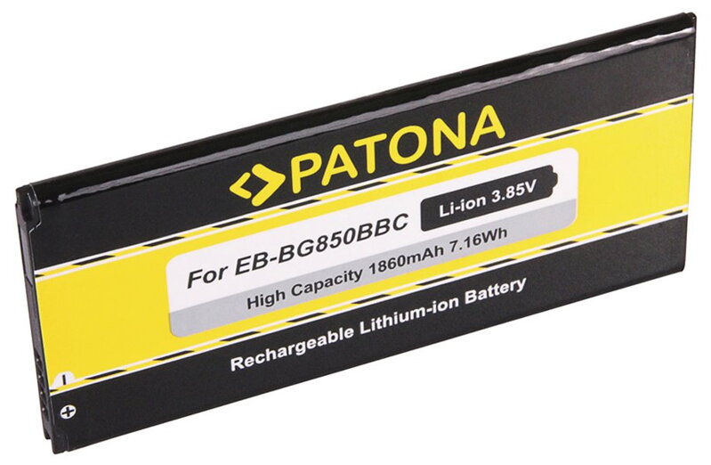 PATONA baterie pro mobilní telefon Samsung Alpha SM-G850F 1860mAh 3,85V Li-lon PATONA baterie pro mobilní telefon Samsung Alpha SM-G850F 1860mAh 3,85V Li-lon