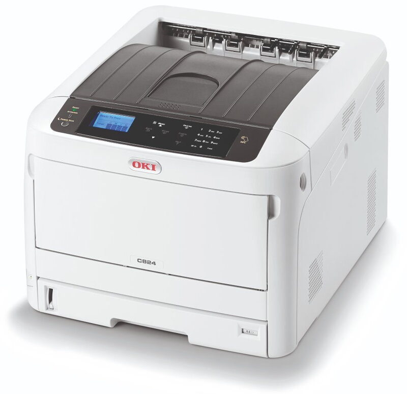 OKI C824dn/ A3/ color/ 26/14ppm/ ProQ2400/ USB/ LAN/ duplex/ Bílá