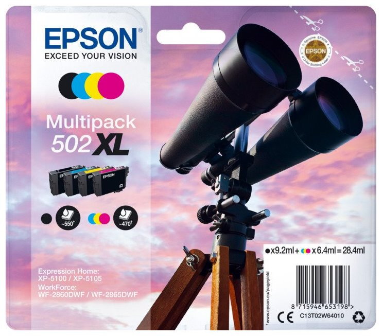 Epson inkoustové náplně - MULTIPACK XL/ C13T02W64010/ 4 barvy