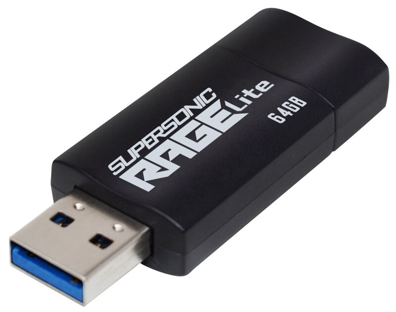 PATRIOT Supersonic Rage Lite 64GB / USB 3.2 Gen 1 / černá