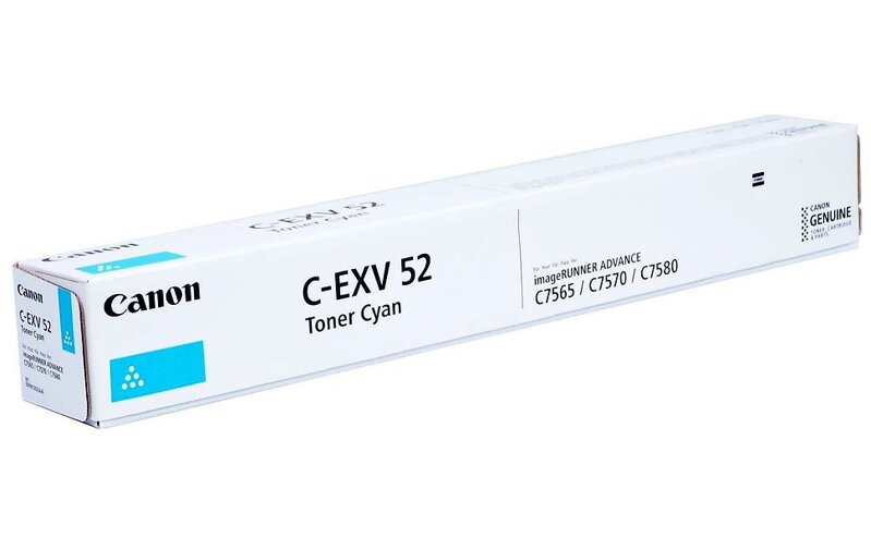 Canon originální TONER CEXV52 CYAN iR-ADV C75xx/C77xx 66 500 stran A4 (5%) Canon originální TONER CEXV52 CYAN iR-ADV C75xx/C77xx 66 500 stran A4 (5%)