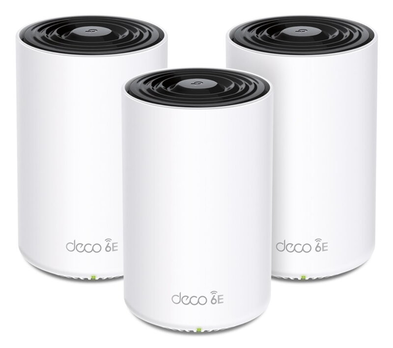 TP-Link Deco XE75 Pro(3-pack) - Triple Band Mesh systém AXE5400, Wi-Fi 6E, 1x 2,5Gbit WAN/LAN, 2x Gbit WAN/LAN