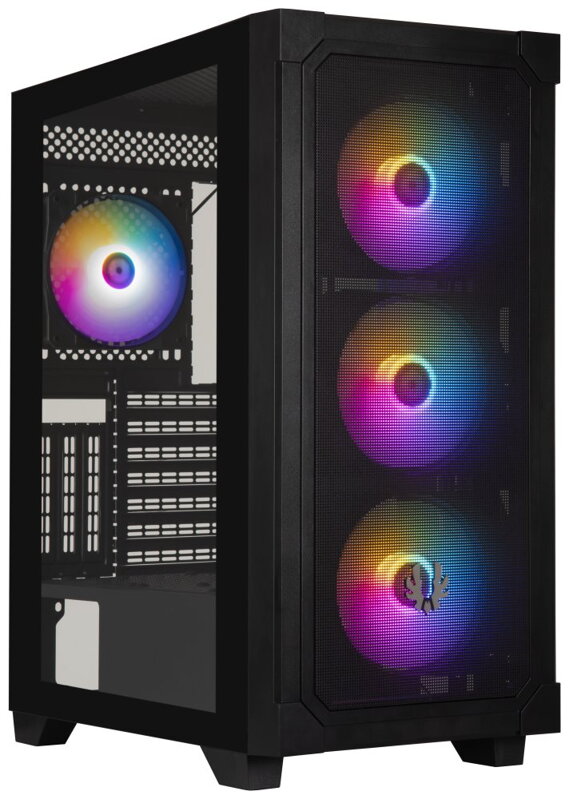 BitFenix skříň Graph ATX / 4x120 mm fan F-RGB / 2xUSB 3.0 / USB 2.0 / černá