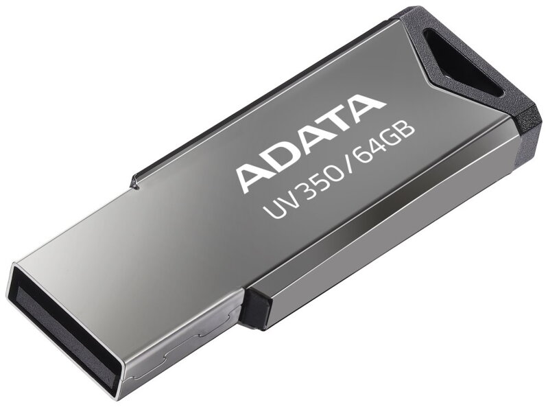 ADATA FlashDrive UV350 64GB / USB 3.2 Gen1 / stříbrná