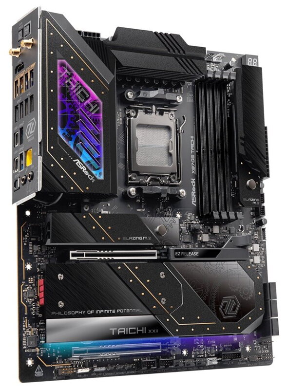 ASRock X870E Taichi / AMD X870E / AM5 / 4x DDR5 DIMM / 4x M.2 / HDMI / USB-C / WiFi / EATX