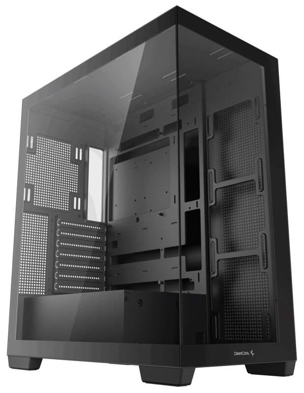 DEEPCOOL skříň CG580 4F / ATX / 4x120mm ARGB fans / 2xUSB 3.0 / panoramatická / tvrzené sklo / černá