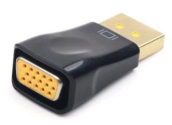 GEMBIRD red. Displayport na VGA, M/F, černá