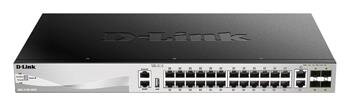 D-Link DGS-3130-30TS L3 Stackable Managed switch, 24x GbE, 2x 10G RJ-45, 4x 10G SFP+