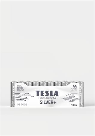 Tesla AA SILVER+ alkalická, 10 ks fólie, (LR06, tužková) ND Tesla AA SILVER+ alkalická, 10 ks fólie, (LR06, tužková) ND