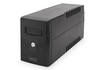 DIGITUS Professional Line-interaktivní UPS, 600VA / 360W 12V / 7Ah x1, 2x CEE 7/7, AVR, RJ-11, LED displej