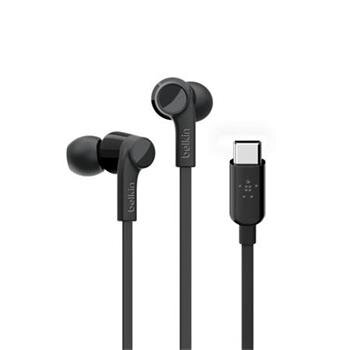 Belkin ROCKSTAR™ Sluchátka s USB-C konektorem - černá