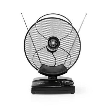 Nedis ANIR2503BK700 - Pokojová HDTV Anténa | 0–25 km | Zesílení 30–36 dB | FM/VHF/UHF | Černá Nedis ANIR2503BK700 - Pokojová HDTV Anténa | 0–25 km | Zesílení 30–36 dB | FM/VHF/UHF | Černá