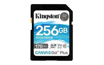 KINGSTON 256GB SDXC Canvas Go! Plus 170R/90W CL10 U3 V30