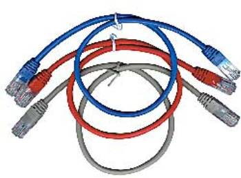 C-TECH Kabel patchcord Cat5e, UTP, šedý, 1m