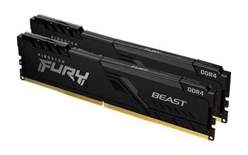 KINGSTON 64GB 3200MHz DDR4 CL16 DIMM (Kit of 2) FURY Beast Black