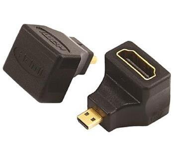 PremiumCord Adapter Micro HDMI Male na HDMI Female zahnutý do pravého úhlu 90°