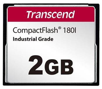 Transcend 2GB INDUSTRIAL TEMP CF180I CF CARD, (MLC) paměťová karta (SLC mode), 85MB/s R, 70MB/s W