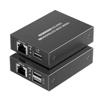 PremiumCord HDMI KVM extender 4K a FULL HD 1080p na 70m s přenosem USB PremiumCord HDMI KVM extender 4K a FULL HD 1080p na 70m s přenosem USB