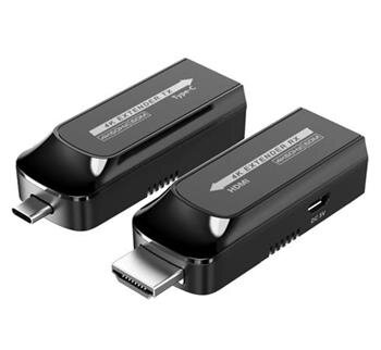 PremiumCord USB-C na HDMI extender přes Cat5e/6/6a 4K@60Hz na 60m