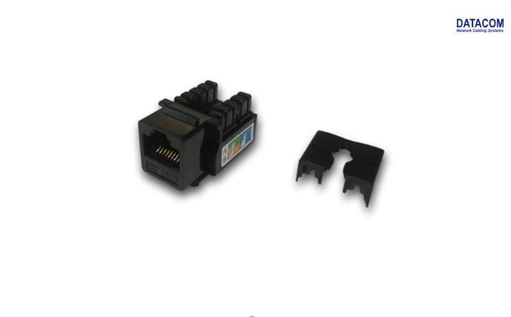 DATACOM Keystone RJ45 UTP CAT5E (DUAL) MINI černý