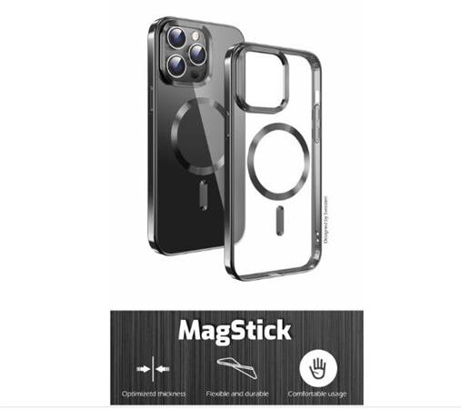 SWISSTEN POUZDRO CLEAR JELLY MagStick METALLIC PRO IPHONE 15 ČERNÉ SWISSTEN POUZDRO CLEAR JELLY MagStick METALLIC PRO IPHONE 15 ČERNÉ
