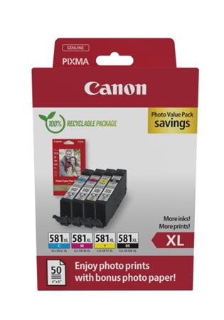 Canon cartridge INK CLI-581XL BK/C/M/Y PHOTO VALUE