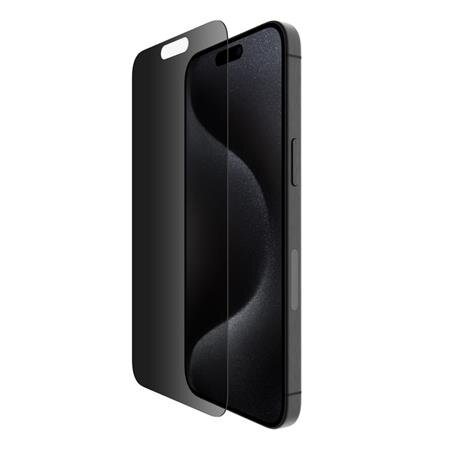Belkin SCREENFORCE™ TemperedGlass Privacy Anti-Microbial ochranné privátní sklo pro iPhone 15 Pro Max Belkin SCREENFORCE™ TemperedGlass Privacy Anti-Microbial ochranné privátní sklo pro iPhone 15 Pro Max