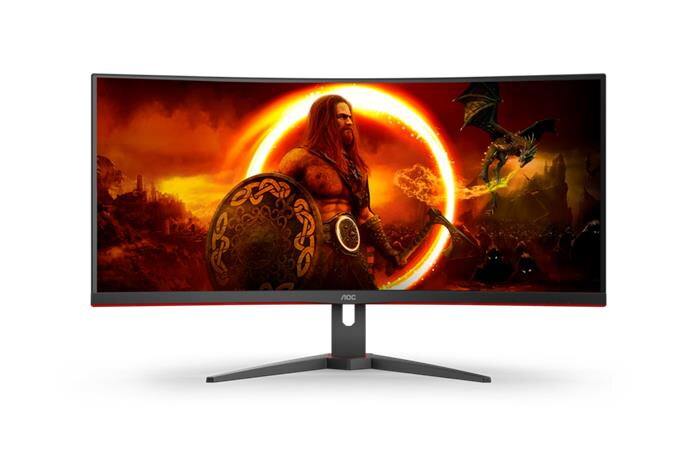 AOC LCD herní CU34G2XE 34" zakřivený VA 21:9 FreeSync/3440x1440@144Hz/1ms/300cd/80mil:1/HDMI/2xDP/VESA