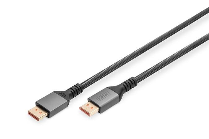 Digitus DP Kabel PREMIUM DP2.1 1m 16K@60Hz, UHD, 80Gbps, Alu