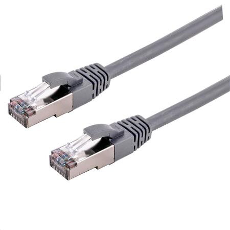 C-TECH Kabel patchcord Cat6a, S/FTP, šedý, 2m