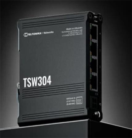 Teltonika ETHERNETOVÝ Switch NA DIN LIŠTU - TSW304