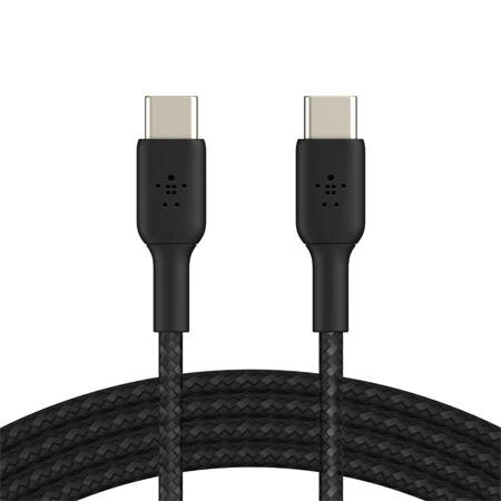 Belkin USB-C na USB-C kabel, 2m, černý - odolný