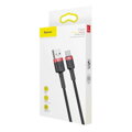 Baseus Type-C Cafule Cable 3A 0.5m Red + Black (CATKLF-A91)